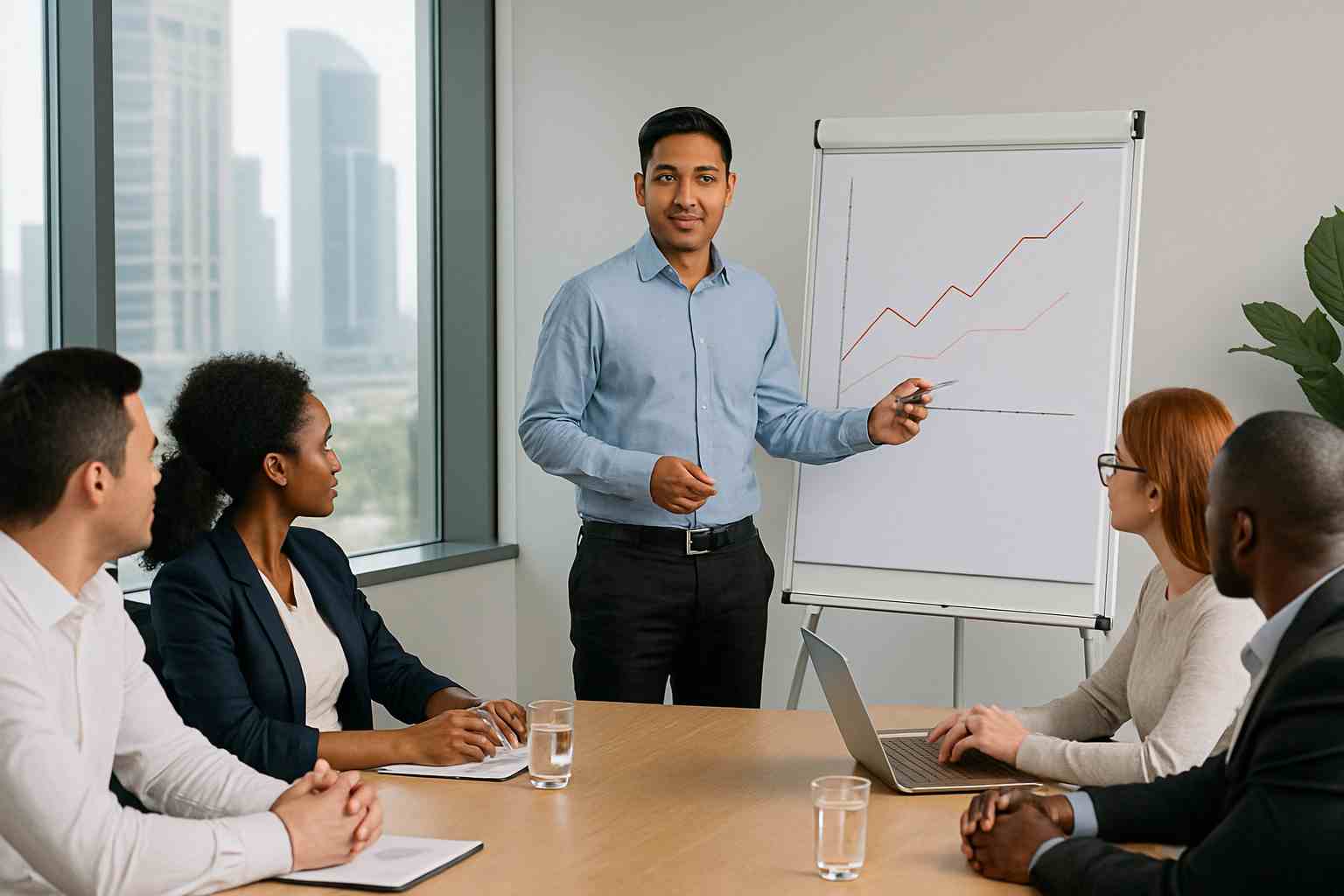 Nepali in Meeting A nepali in meeting room