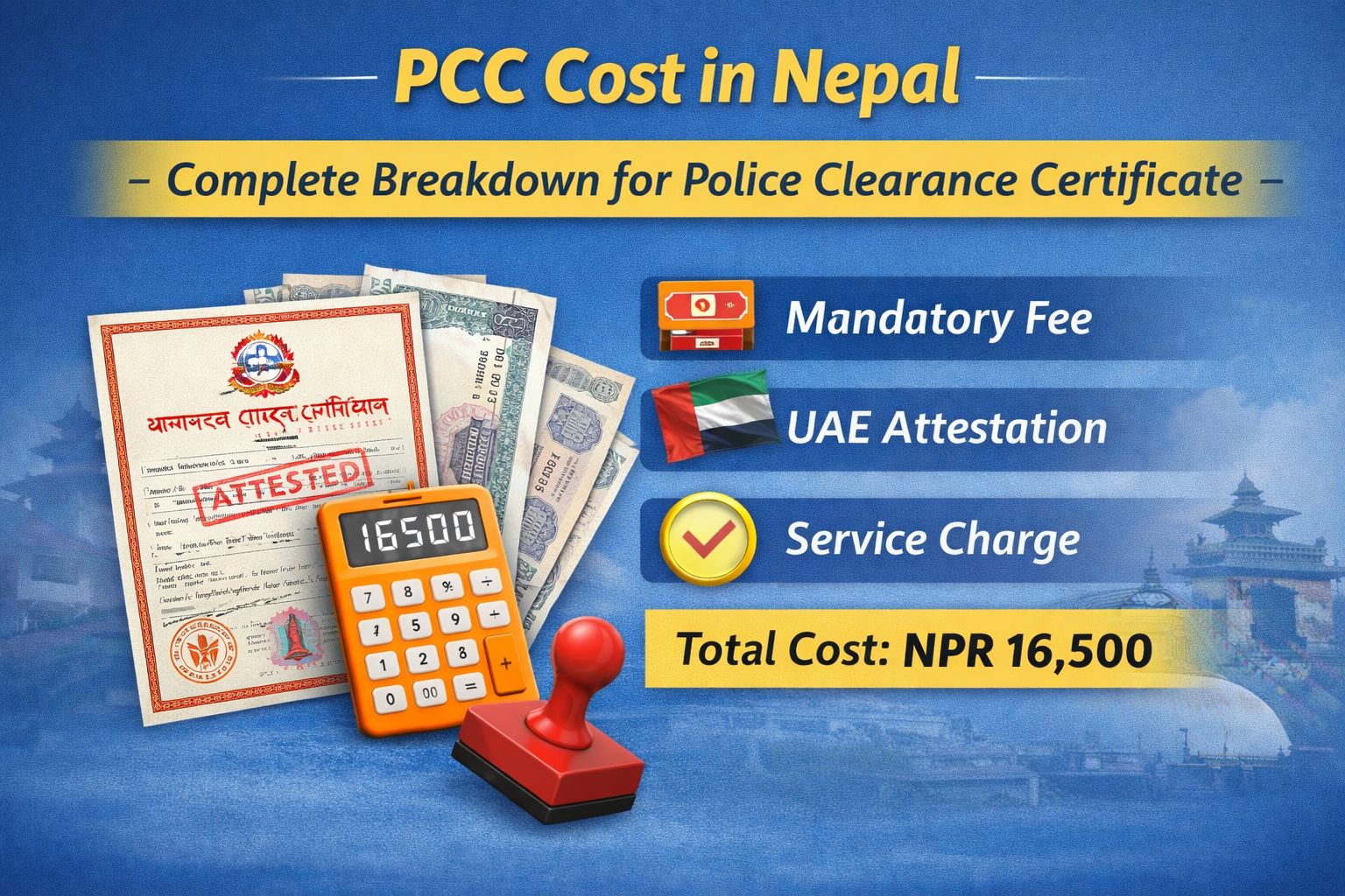PCC Cost in Nepal – Complete Breakdown for Police Clearance Certificate